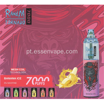 Venda popular Vape Randm Tornado 7000puffs Polônia